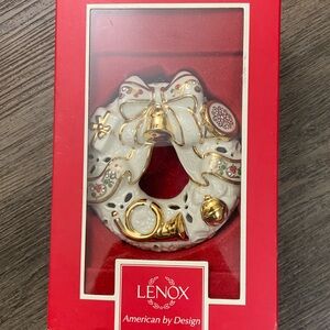 Two Lenox Christmas Ornaments